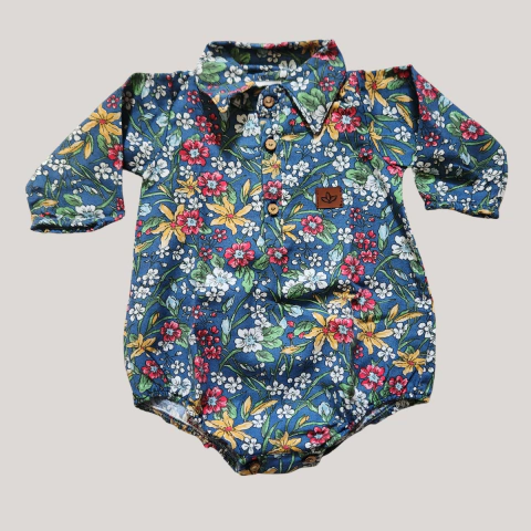 Body Camisa Viyela - Cielo Floral