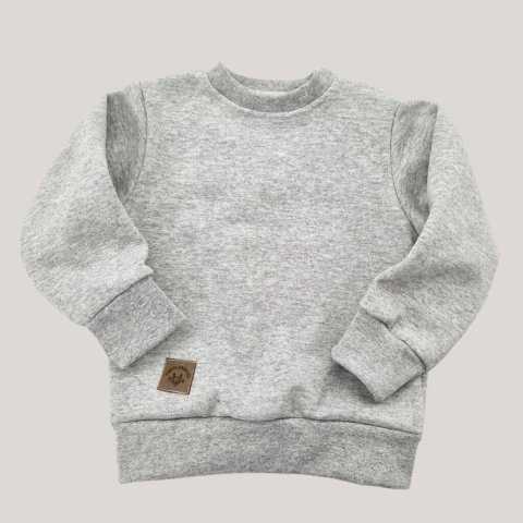 Buzo frisa gris melange