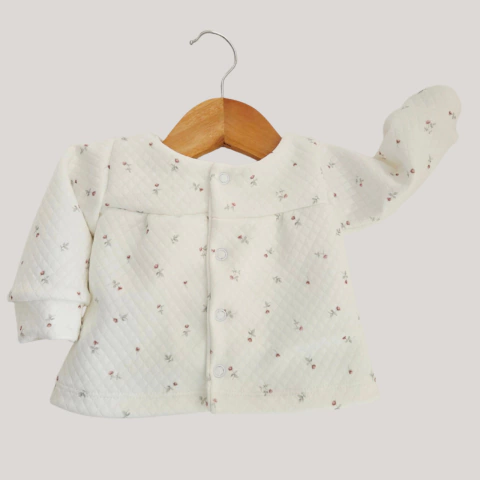 Campera jackard florcitas